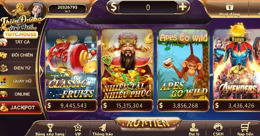 Game Nổ Hũ Jackpot tại 3WIN Casino